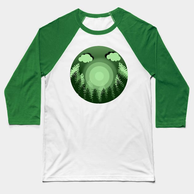 hearth of the forest Baseball T-Shirt by VISUALIZED INSPIRATION